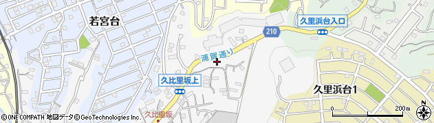 神奈川県横須賀市久比里2丁目19周辺の地図