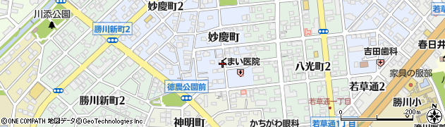 愛知県春日井市妙慶町周辺の地図