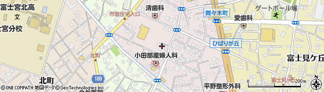 静岡県富士宮市ひばりが丘129周辺の地図
