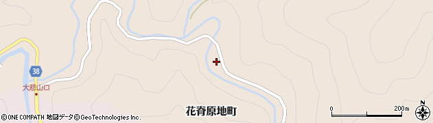 京都府京都市左京区花脊原地町周辺の地図
