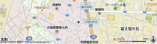 静岡県富士宮市ひばりが丘270周辺の地図