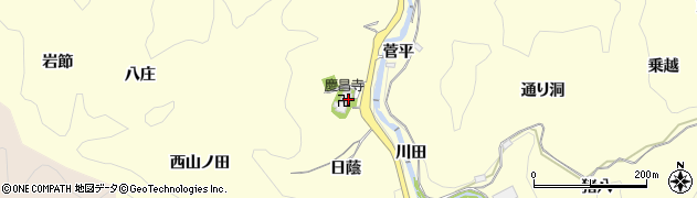 愛知県豊田市三箇町会下周辺の地図