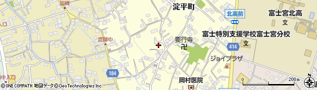 静岡県富士宮市淀平町115周辺の地図