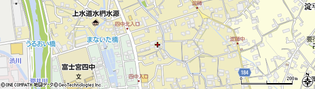 静岡県富士宮市淀師139周辺の地図