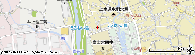 静岡県富士宮市淀師288周辺の地図