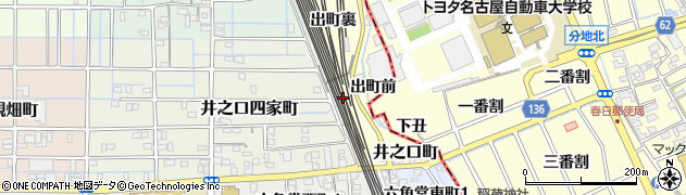 愛知県稲沢市井之口町池ノ畑周辺の地図