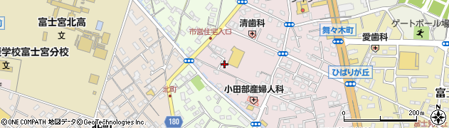 静岡県富士宮市ひばりが丘50周辺の地図