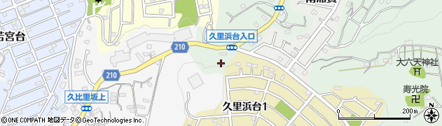 浦賀港久里浜停車場線周辺の地図