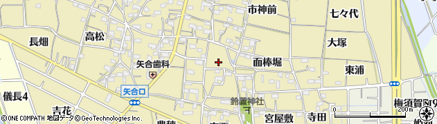 愛知県稲沢市矢合町（鈴置西）周辺の地図