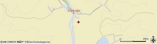 愛知県豊田市大平町（浜松家下）周辺の地図