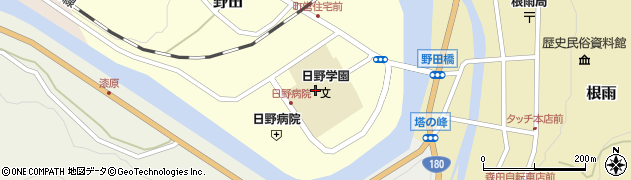 鳥取県日野郡日野町野田271周辺の地図