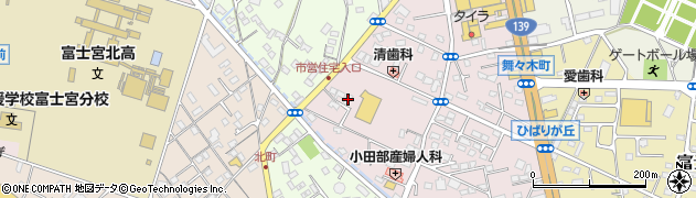 静岡県富士宮市ひばりが丘1020周辺の地図