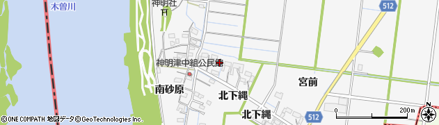 愛知県稲沢市祖父江町神明津西小一色周辺の地図
