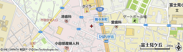 静岡県富士宮市ひばりが丘917周辺の地図