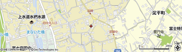 静岡県富士宮市淀師615周辺の地図