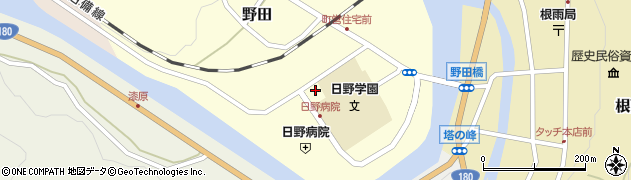 鳥取県日野郡日野町野田269周辺の地図