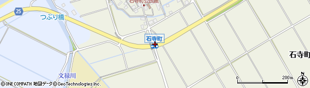 石寺町周辺の地図