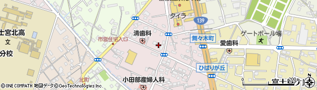 静岡県富士宮市ひばりが丘110周辺の地図