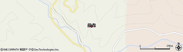 岡山県真庭市藤森周辺の地図