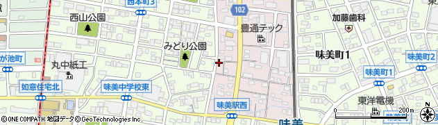 愛知県春日井市味美西本町2270周辺の地図