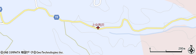 愛知県豊田市上中町秀沢1670周辺の地図