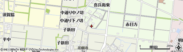 愛知県稲沢市祖父江町両寺内喜兵衛東1113周辺の地図