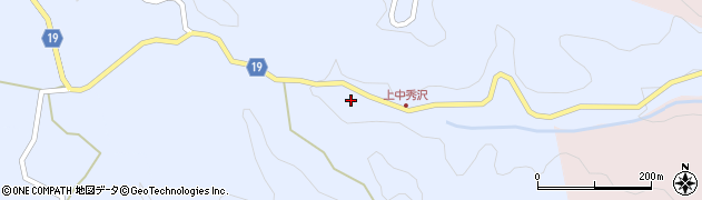 愛知県豊田市上中町（仲田）周辺の地図