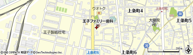 春日井王子町郵便局周辺の地図