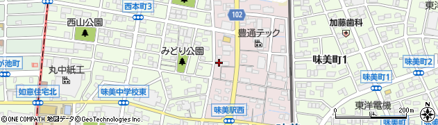 愛知県春日井市味美西本町2272周辺の地図