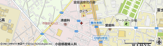 静岡県富士宮市ひばりが丘855周辺の地図