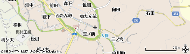 愛知県豊田市白川町松ノ本周辺の地図