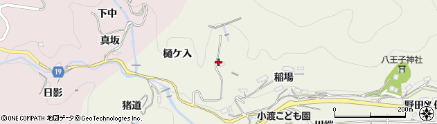 愛知県豊田市下切町（森ノ入）周辺の地図