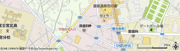 静岡県富士宮市ひばりが丘980周辺の地図