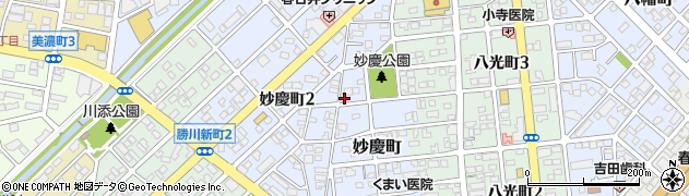 愛知県春日井市妙慶町115周辺の地図