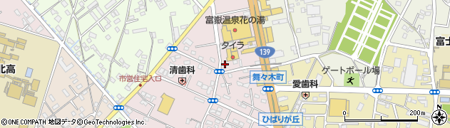 静岡県富士宮市ひばりが丘850周辺の地図