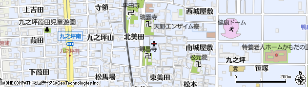 愛知県北名古屋市九之坪庚申前7周辺の地図