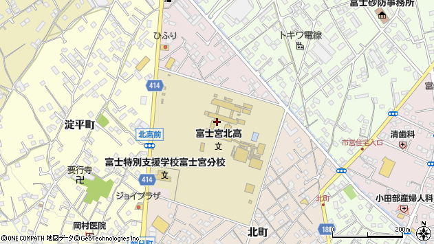 〒418-0053 静岡県富士宮市宮北町の地図