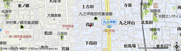 愛知県北名古屋市九之坪葭田周辺の地図