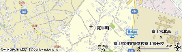 静岡県富士宮市淀平町595周辺の地図