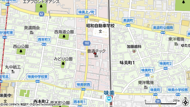 〒486-0967 愛知県春日井市味美西本町の地図