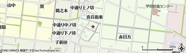 愛知県稲沢市祖父江町両寺内喜兵衛東1124周辺の地図