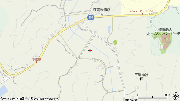 〒298-0015 千葉県いすみ市釈迦谷の地図