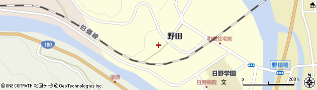 鳥取県日野郡日野町野田147周辺の地図
