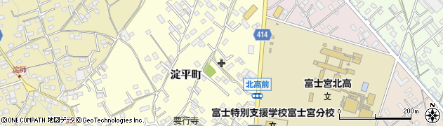 静岡県富士宮市淀平町862周辺の地図