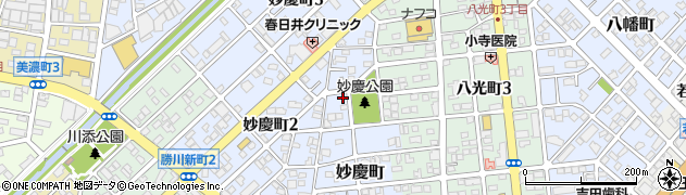 愛知県春日井市妙慶町124周辺の地図