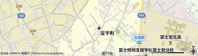 静岡県富士宮市淀平町607周辺の地図