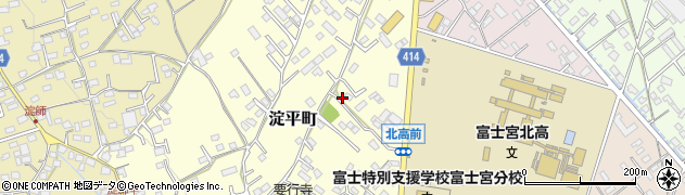 静岡県富士宮市淀平町861周辺の地図