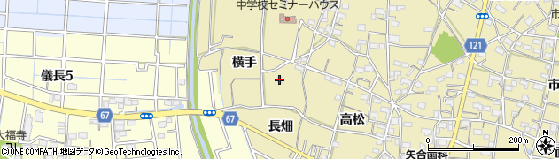 愛知県稲沢市矢合町横手4040周辺の地図