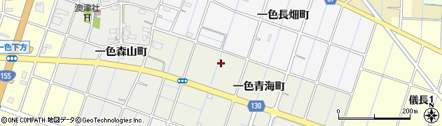愛知県稲沢市一色青海町周辺の地図