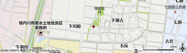 愛知県稲沢市祖父江町二俣下川原41周辺の地図